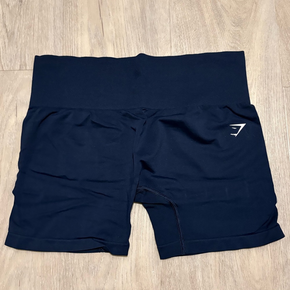 Gymshark Women's Dark Blue Bike Shorts